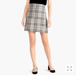 NWT J Crew Plaid Skirt
